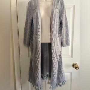 Long Gray‎ Grace Karin Boho Sweater